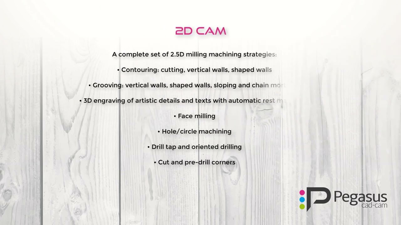 Pegasus CADCAM 3D Milling Wood