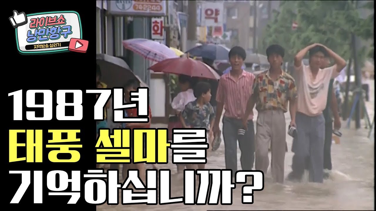 (희귀영상)1987년 태풍 셀마 목포시내침수 [목포MBC 라이브쇼 낭만항구]