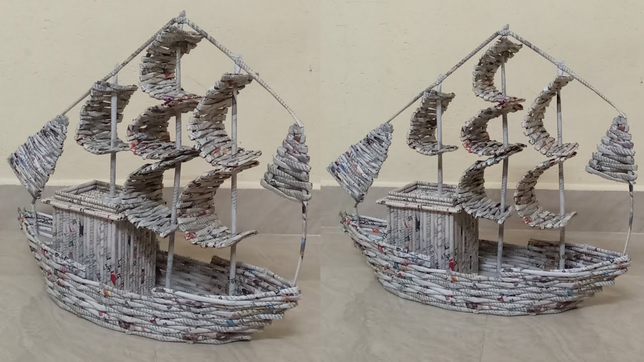 Newspaper boat | how to make a paper boat | newspaper craft | paper ki boat kaise banaye 