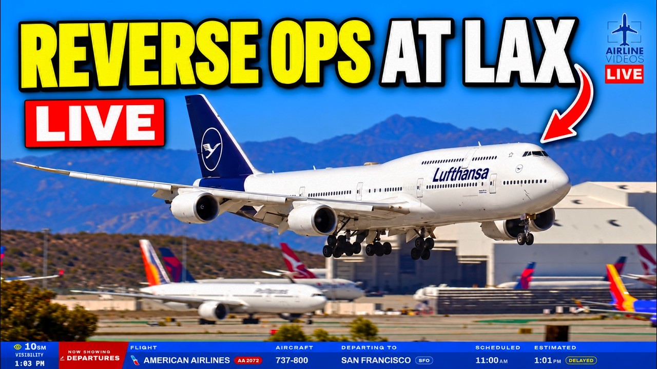 🔴LIVE LOS ANGELES (LAX) WINDY AIRPORT ACTION! (October 16th, 2026)