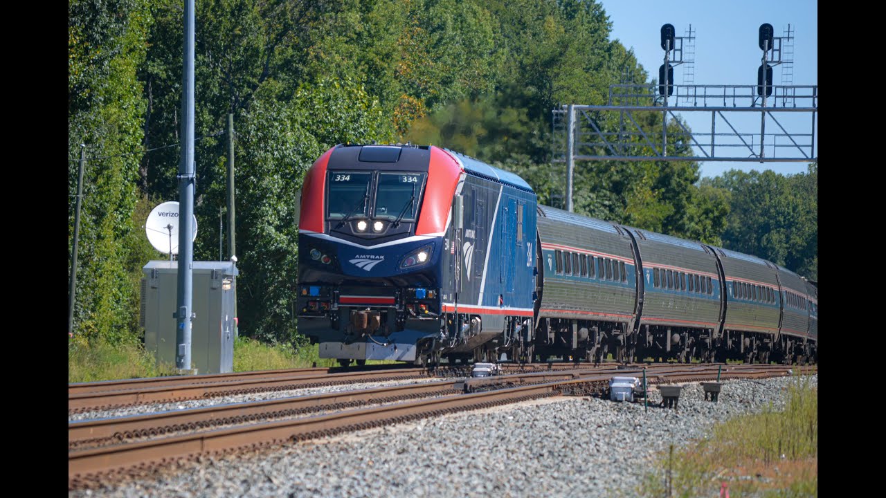 ALC-42 334 leads Amtrak 89 + More in Arkendale VA! (9/1/2023)