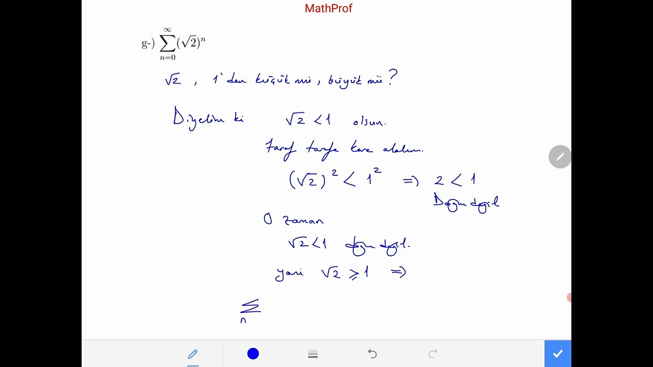 Kalkülüs, Geometrik Seriler Alıştırma Çözümleri