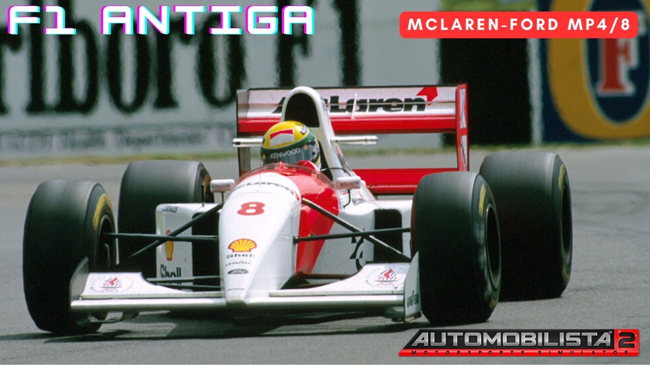 Série F1 Antiga - Ayrton Senna lutando contra as Williams de outro planeta em Silverstone 1993