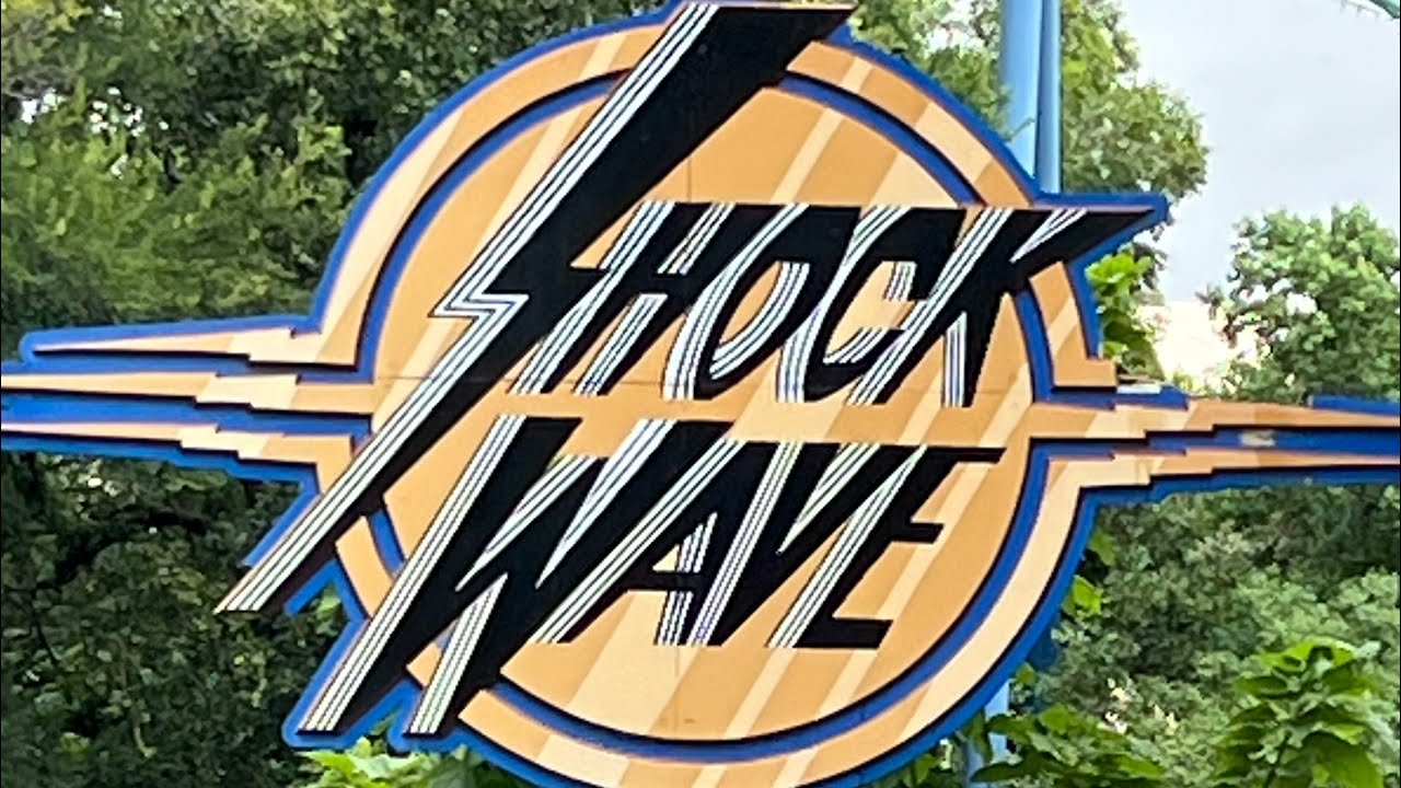 Shock Wave 4K Front Row POV Six Flags Over Texas