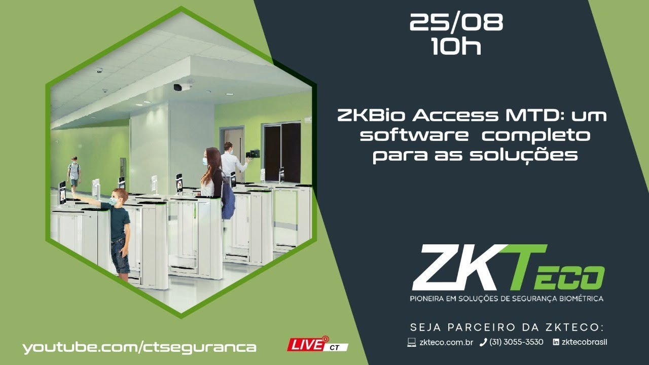 ZKTeco | ZKBio Access MTD: um software completo para as soluções