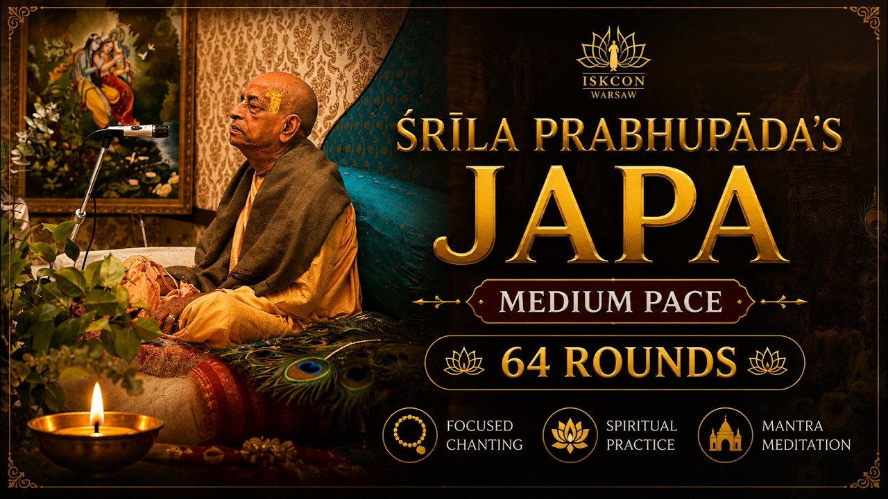 Śrīla Prabhupāda's japa | medium pace | 64 rounds