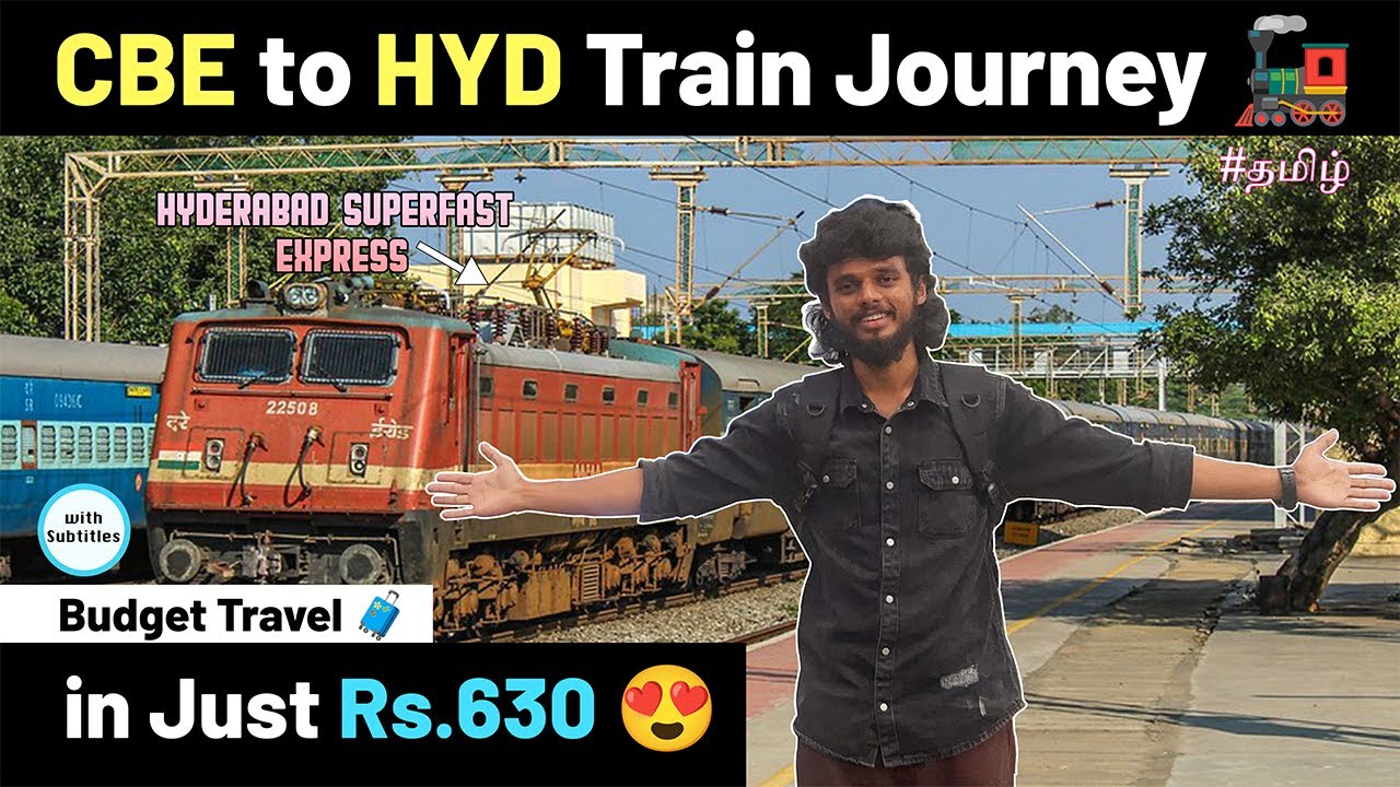 🚂 Coimbatore to Hyderabad Budget Train Journey | வெறும் 630 ரூபாயில் 😍 | HYD EP-1 | G Star Vlogs