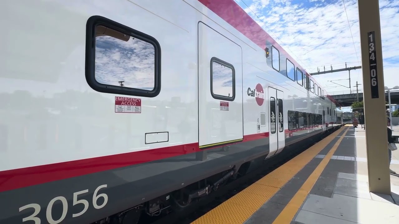 FAST Acceleration of Caltrain’s Electric EMU (leaving Millbrae, launch day)