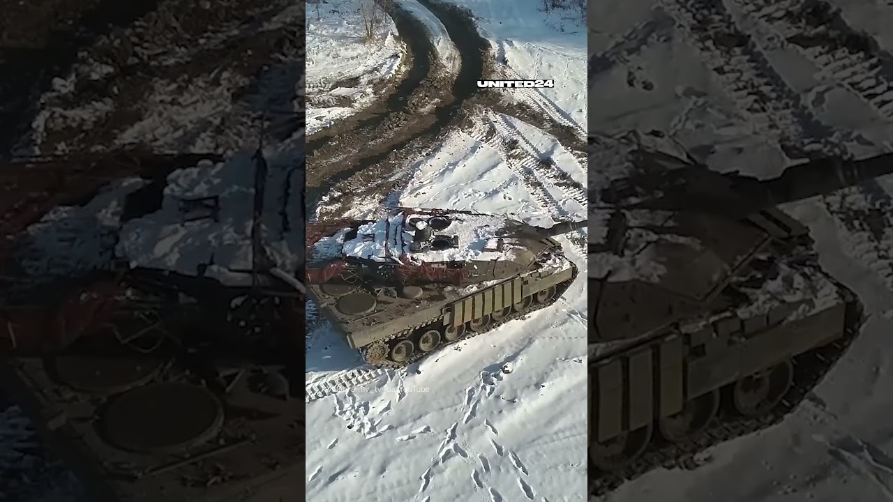 Czołgi Leopard 2A6 i Strv 122A w akcji na Ukrainie #wojnanaukrainie