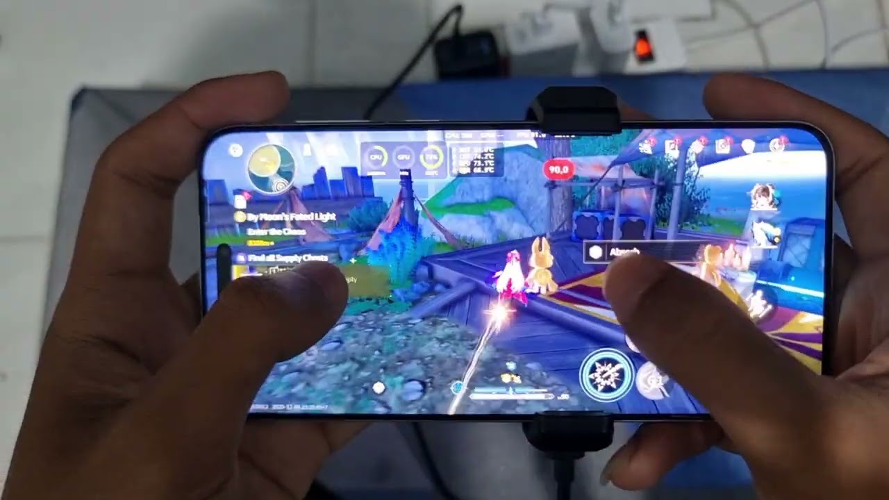 Honor Magic 7 Pro test wuwa Maxsetting + Frame Generation 90fps. Snapdragon 8 Elite 