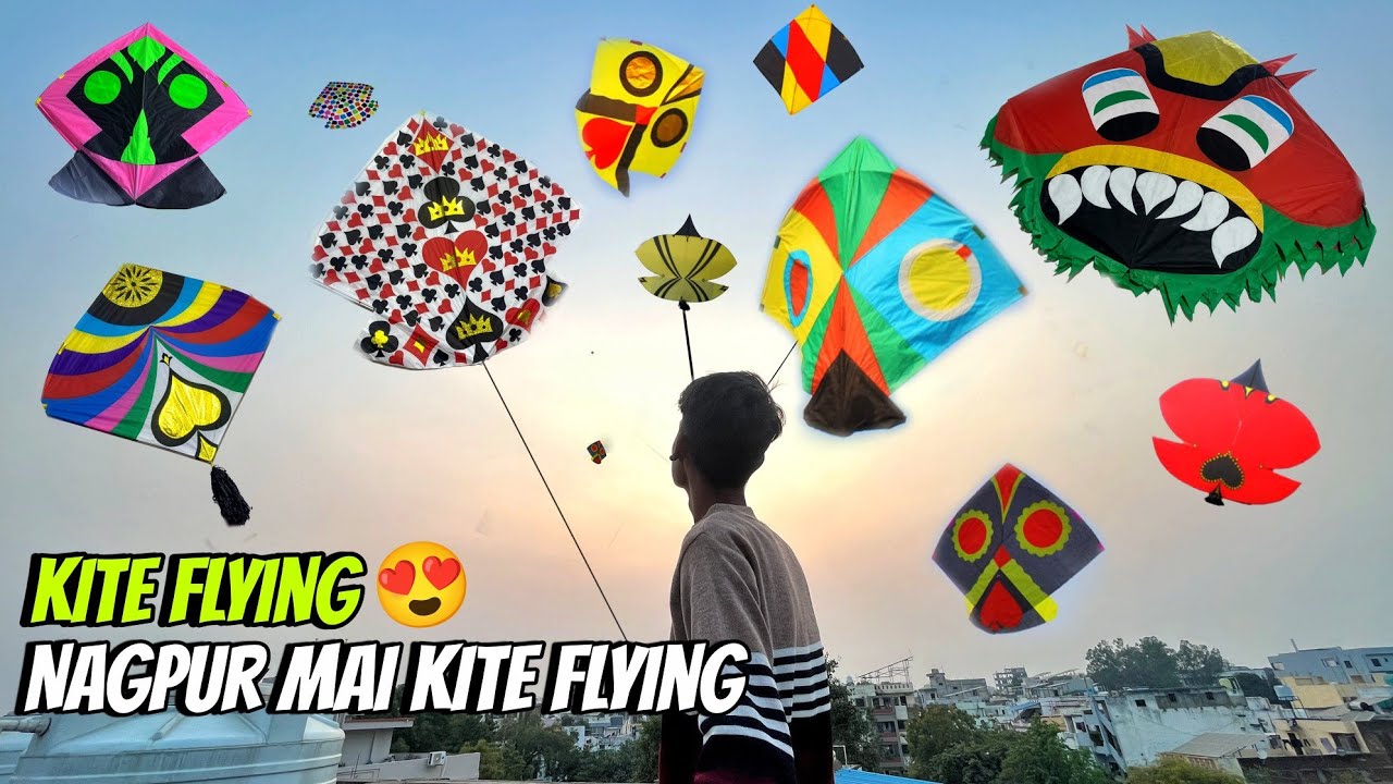 Nagpur mai patang bazi chalu ho hai😍first time flying imported kite 😱