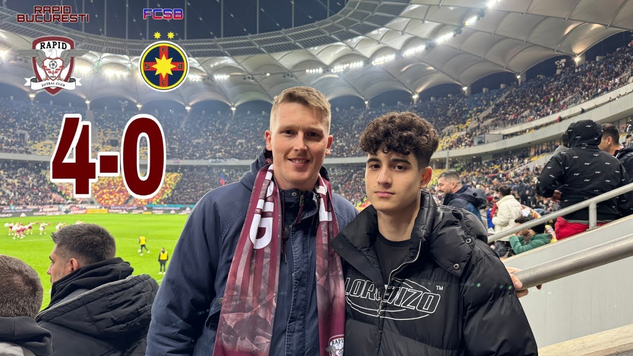 Rapid vs FCSB 4-0: Exploring Bucharest Old Town & ⚽ Football Frenzy! 🏟️🇷🇴