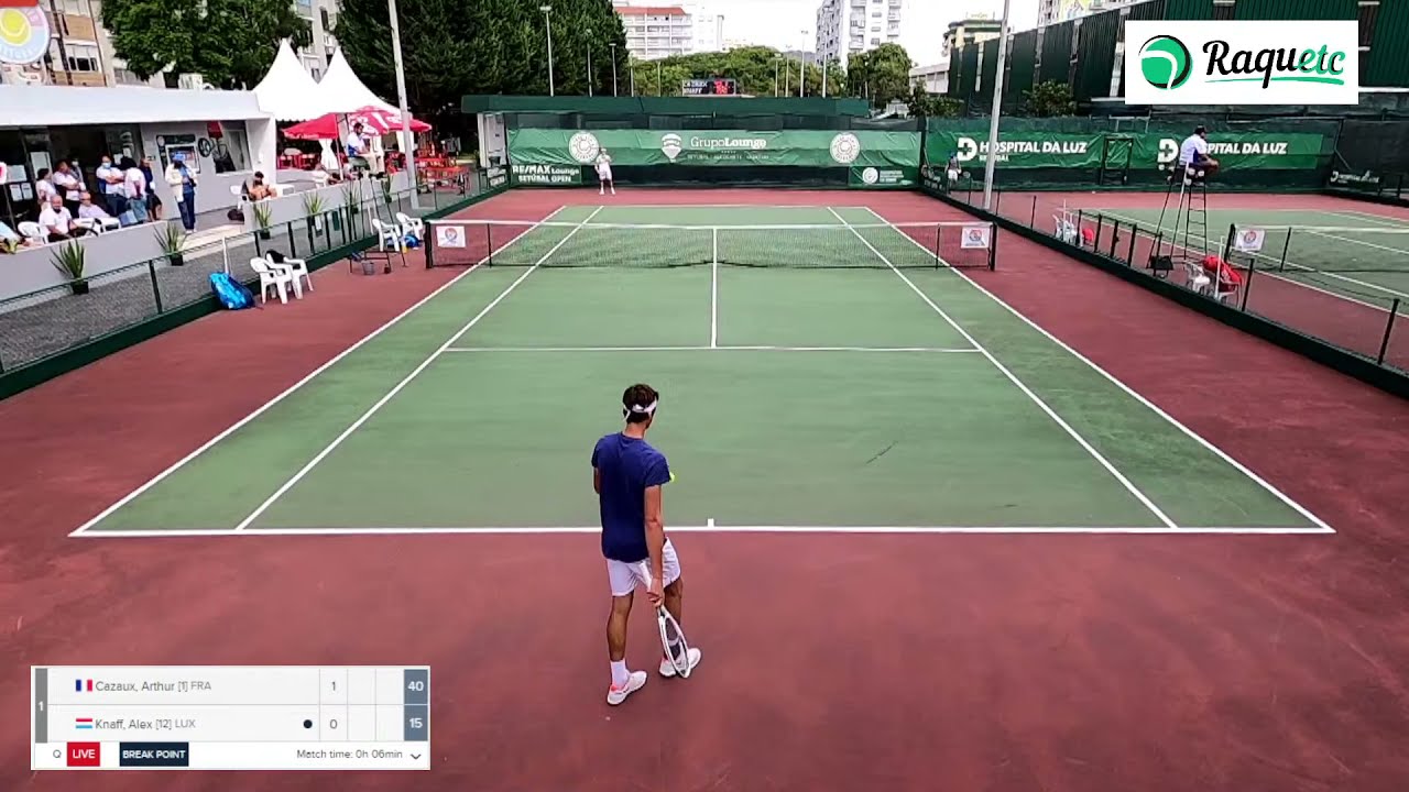[1] Arthur Cazaux (FRA) vs. [12] Alex Knaff (LUX), Grupo RE/MAX Lounge 3R qualifying Setubal Open