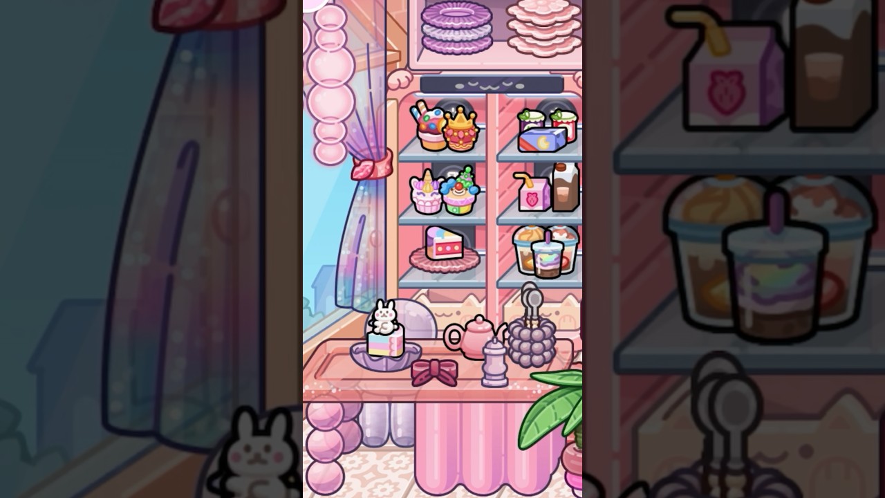 Kitchen decoration with cute pancakes 🥞 🍰🧁🥮🎂 #avatarworld #tocaboca
