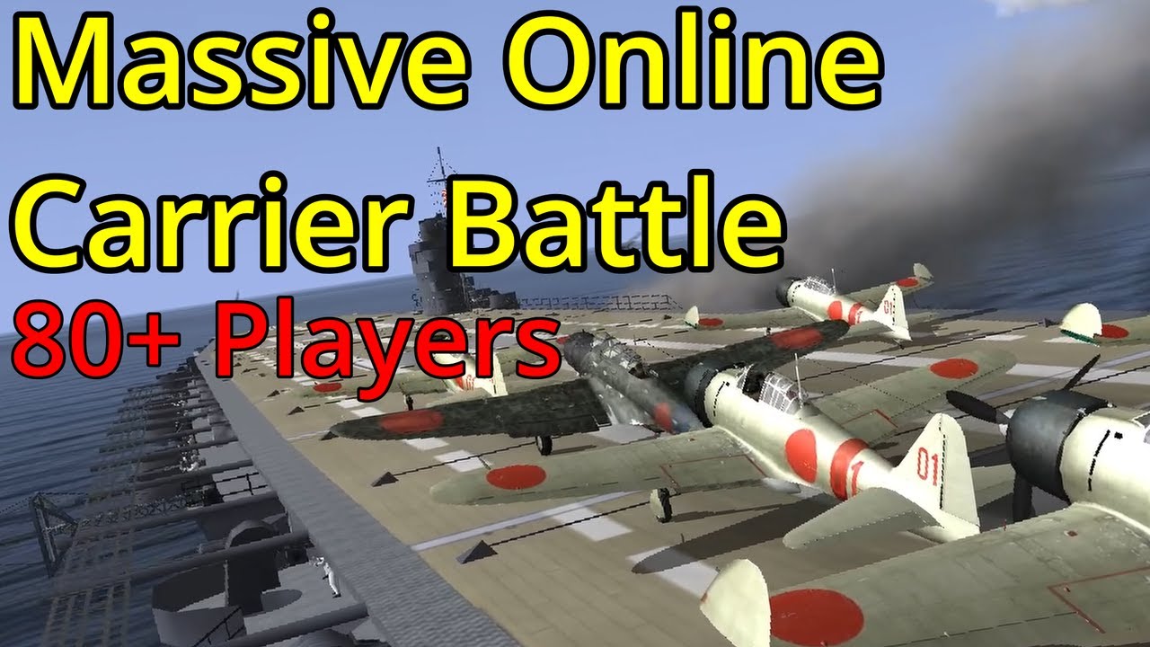 IL-2 1946 - Massive Online Carrier Battle (80+ Players)