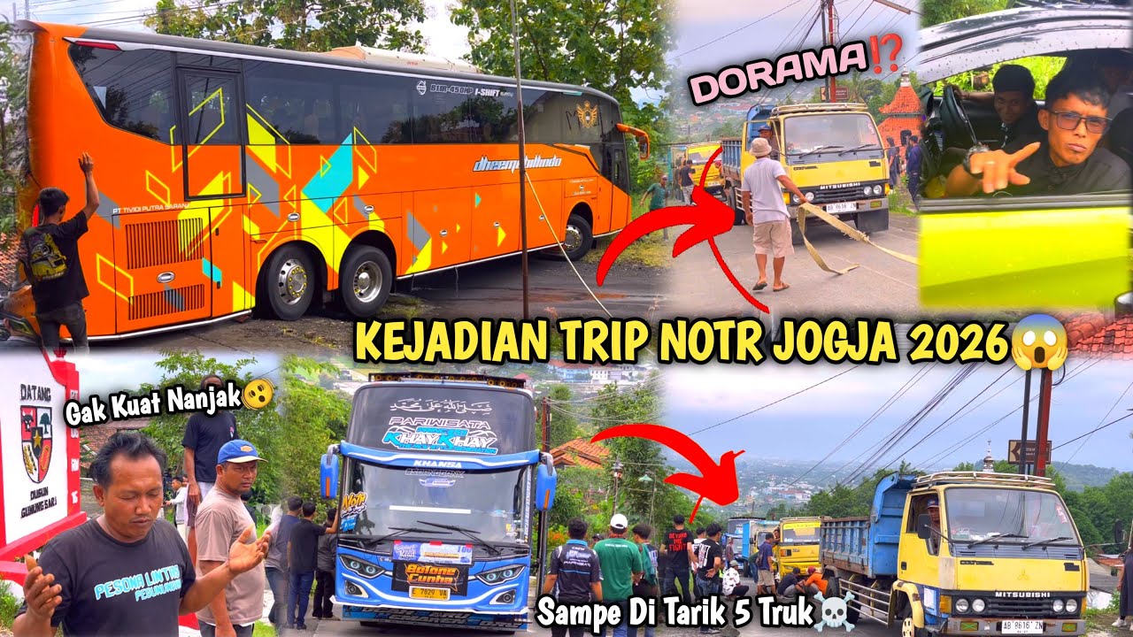 RAME FULL BUS TELOLET BASURI🥳 Hunting Bus Trip Notr Jogja 7 Maret 2026👏