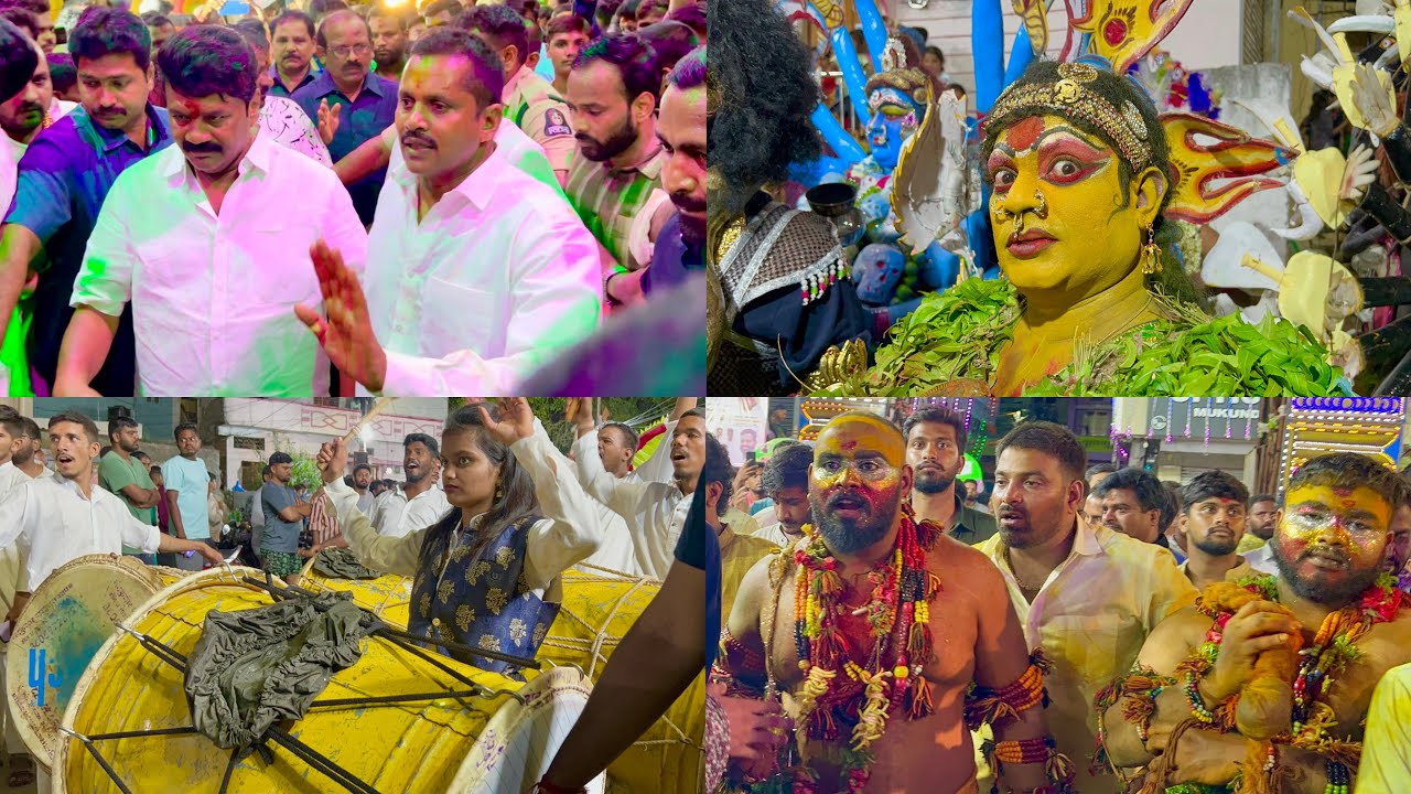 Marredpally Kittu Yadav Palaram Bandi Procession 2023 | Talasani Srinivas Yadav | Golla kittu dance
