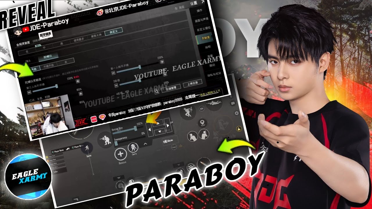 UPDATE 3.8 | PARABOY SENSITIVITY | PARABOY LAYOUT CODE | PARABOY SENSITIVITY CODE | PUBGM | BGMI