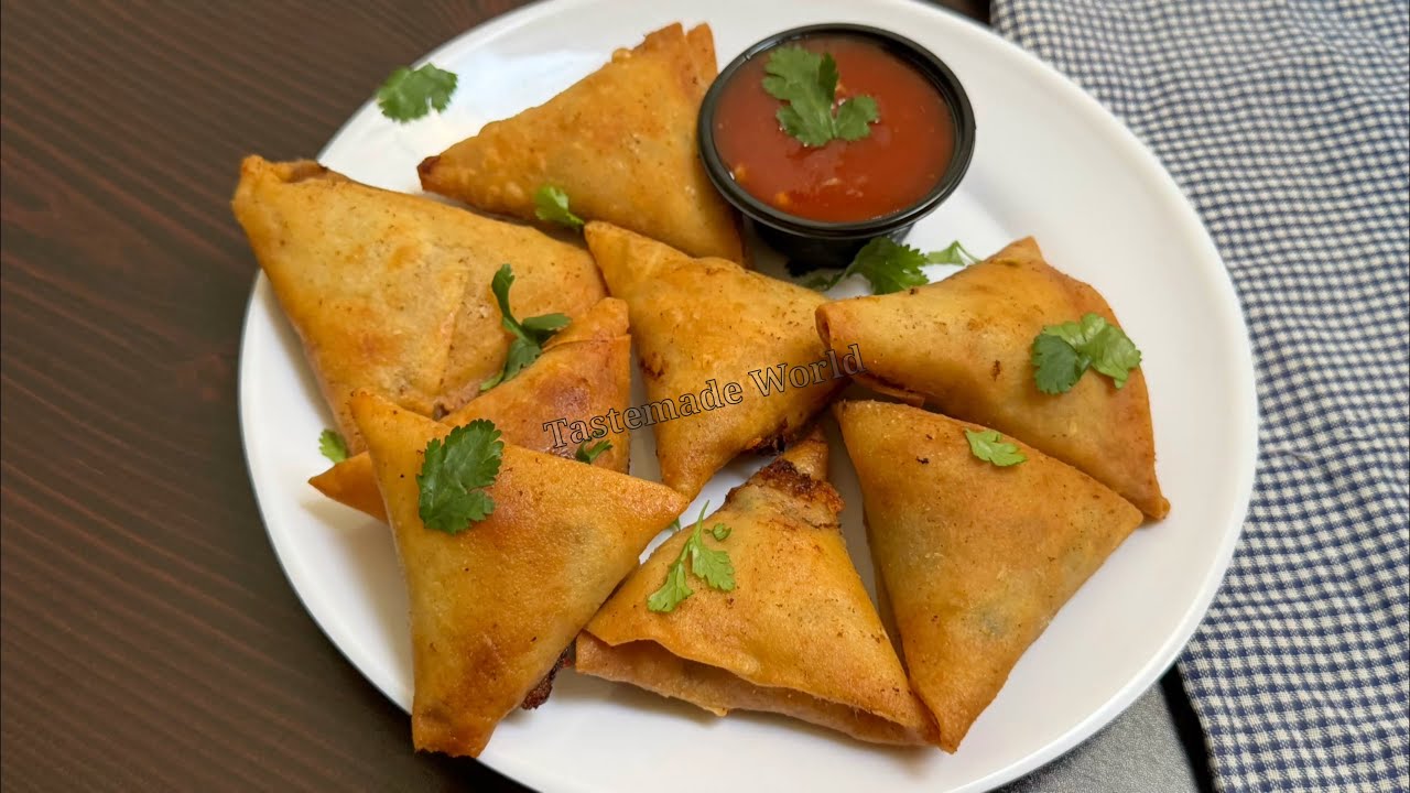 Chicken White Sauce Samosa | Chicken Malai boti samosa | chicken samosa recipe 