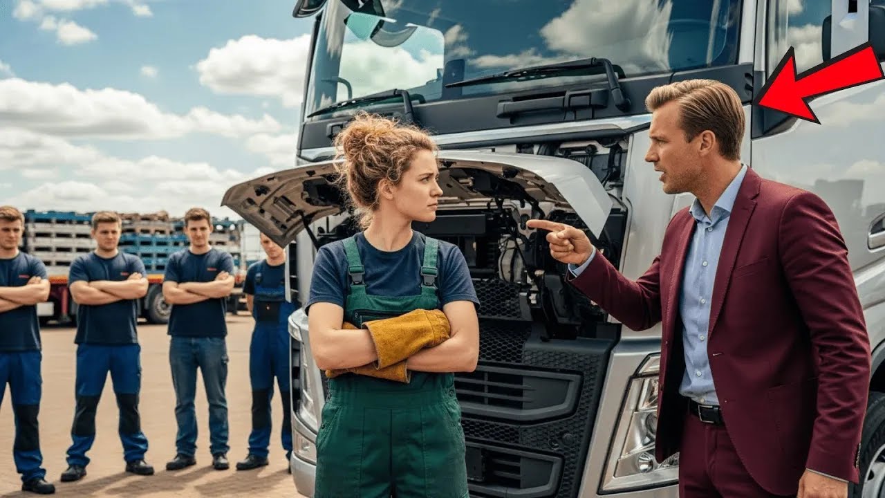 „Nicht Einmal 30 Mechaniker Bekamen Diesen Lkw Zum Laufen!“ — Eine Mechanikerin Ließ Ihn Verstummen…