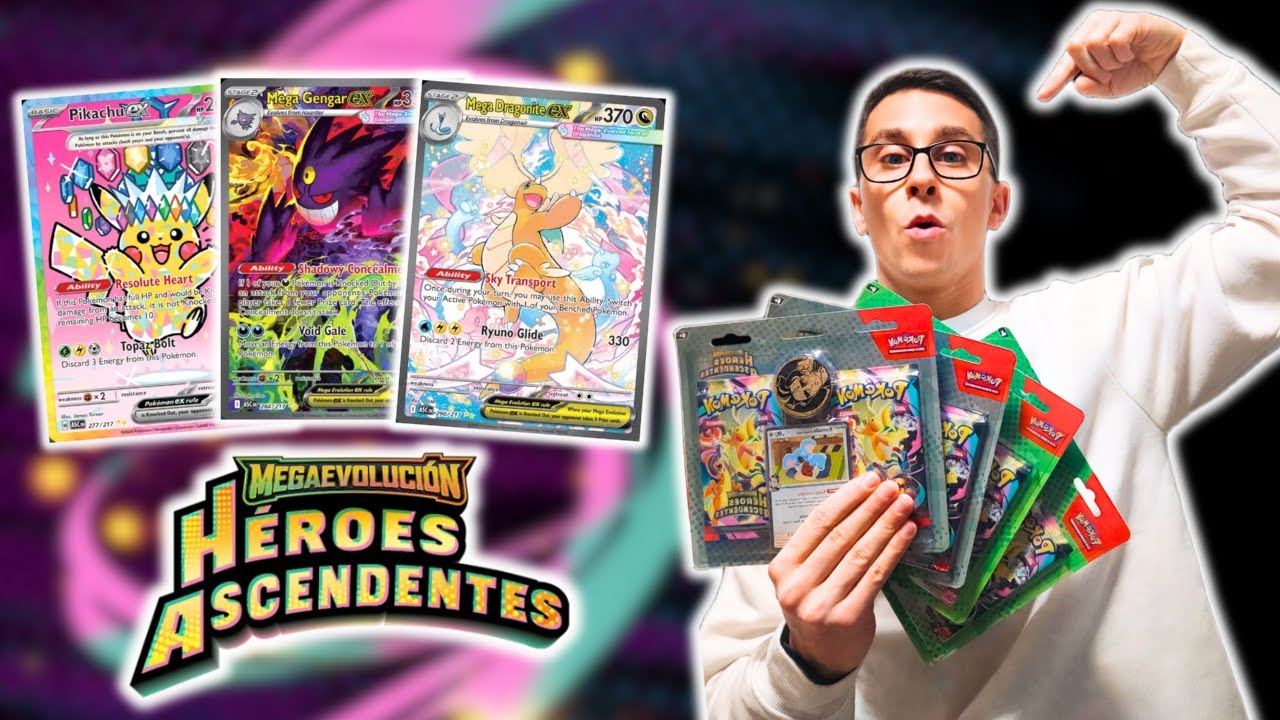 ¡INCREÍBLE APERTURA! Blíster Pokémon Héroes Ascendentes