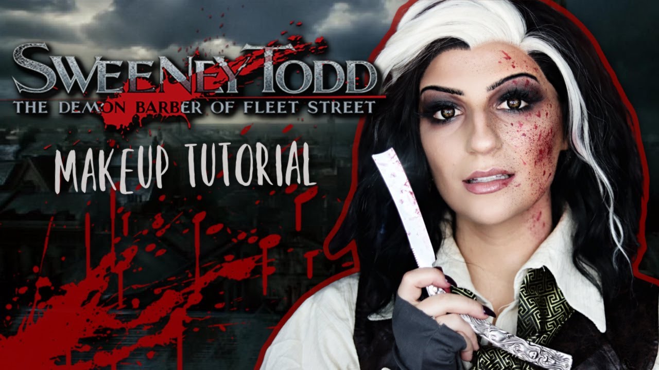 Sweeney Todd Cosplay Makeup Tutorial 【Sweeney Todd】| Halloween 2020 | Madalyn Cline