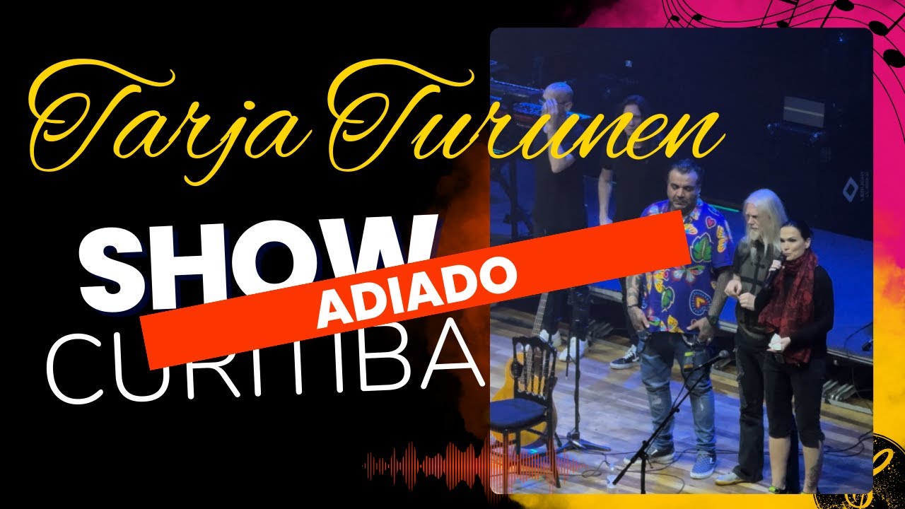 Chorando no palco após perder voz, Tarja Turunen adia show com Marko em Curitiba - Opera de Arame