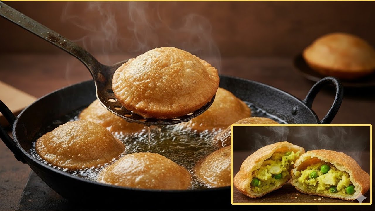 सर्दियों में एक बार ये कुरकुरी आलू मटर कचौरी घर पर बना ली तो बाज़ार की कचौरी भूल जाओगे  Halwai Style
