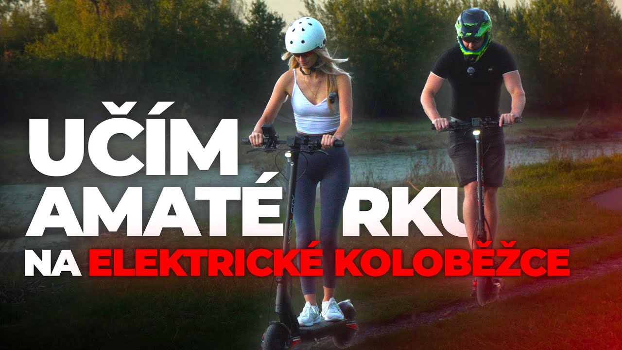 Učím holku jezdit na elektrokoloběžce! | Z amatérky bude pokročilá!