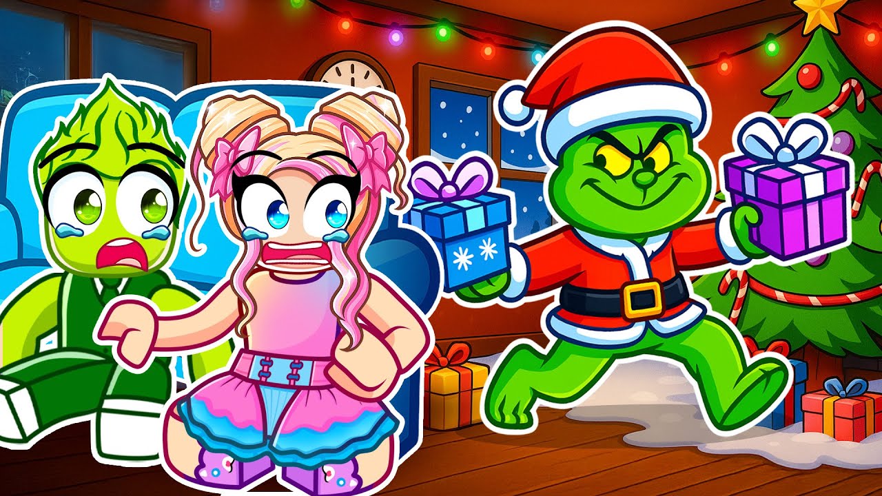 Der GRINCH STIEHLT all unsere GESCHENKE! 🌸 Roblox Story