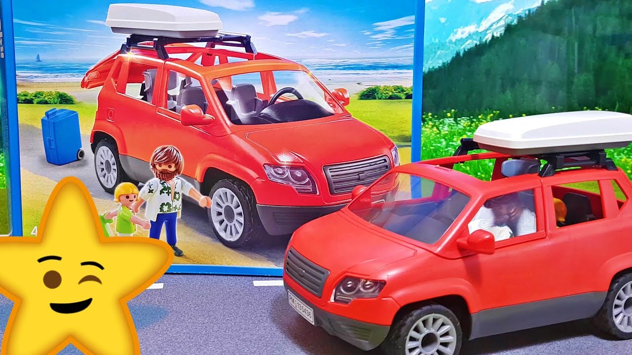 Playmobil rotes Familienauto 🚗 SUV Van 5436 ✔️Spielzeug Empfehlung