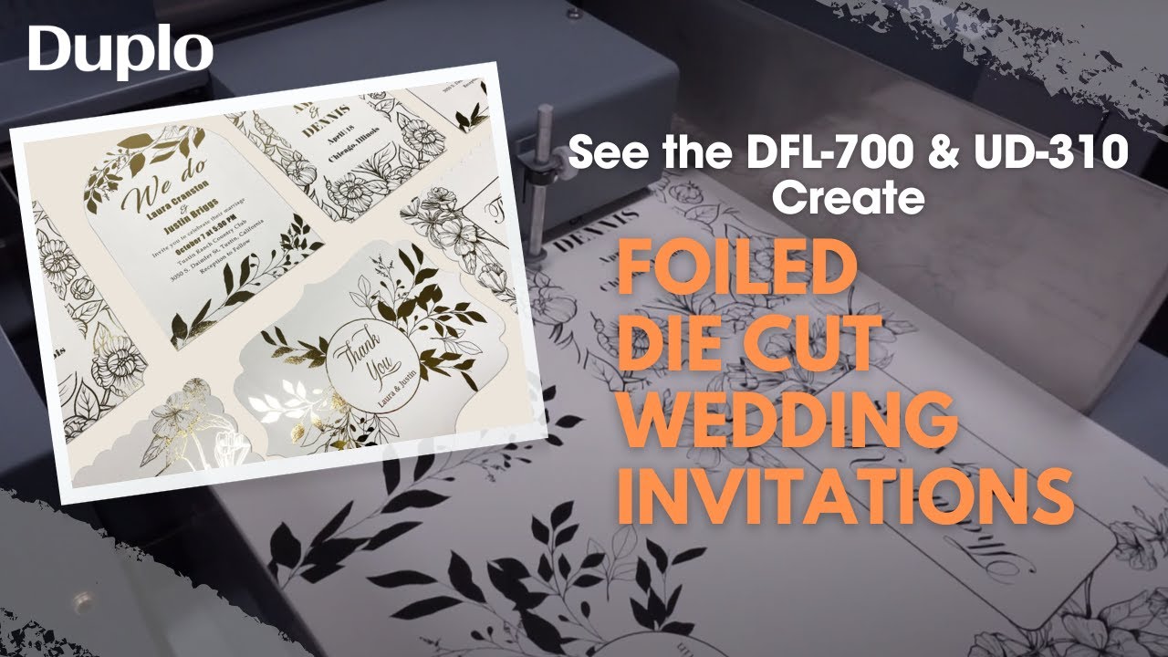 Creating Luxury Wedding Invitations with Gold Toner Foil and Die Cutting