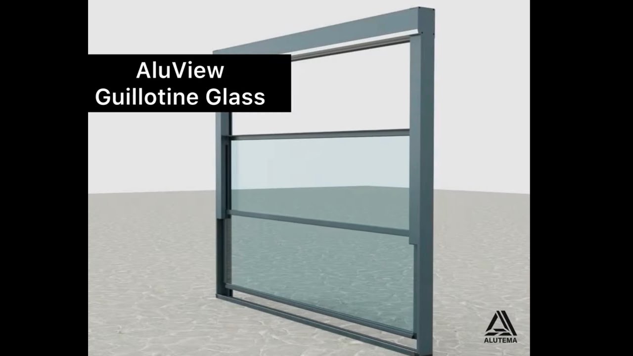 AluView Guillotine Glass Installation