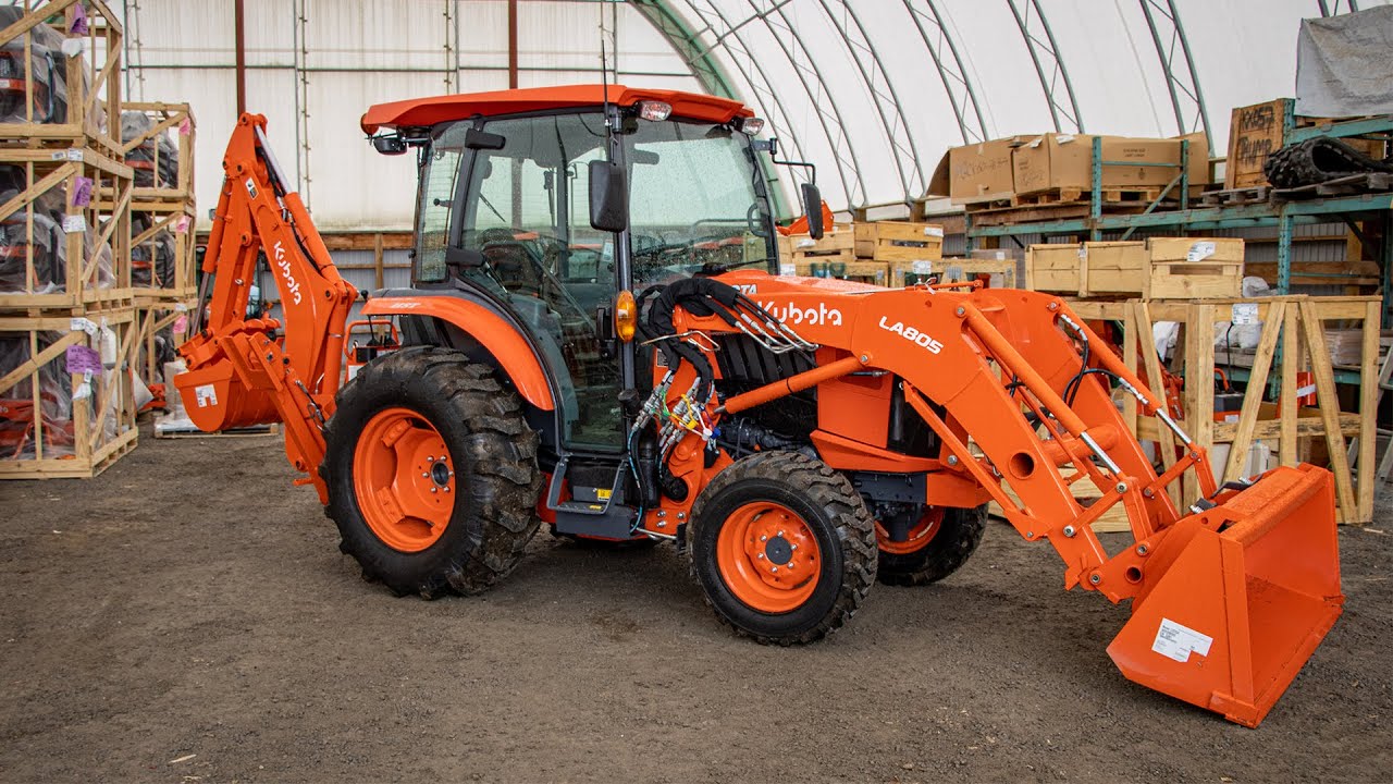 Комбинированный трактор/погрузчик/экскаватор Kubota L3560!
