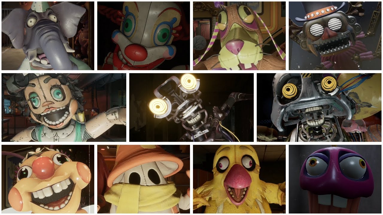 FNAF Secret of The Mimic ALL JUMPSCARES