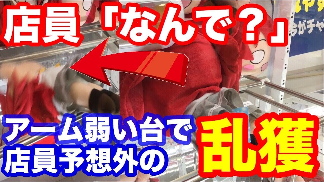 【店員涙目】アームが弱い台でぬいぐるみ獲りまくってみた 【UFOキャッチャー攻略】