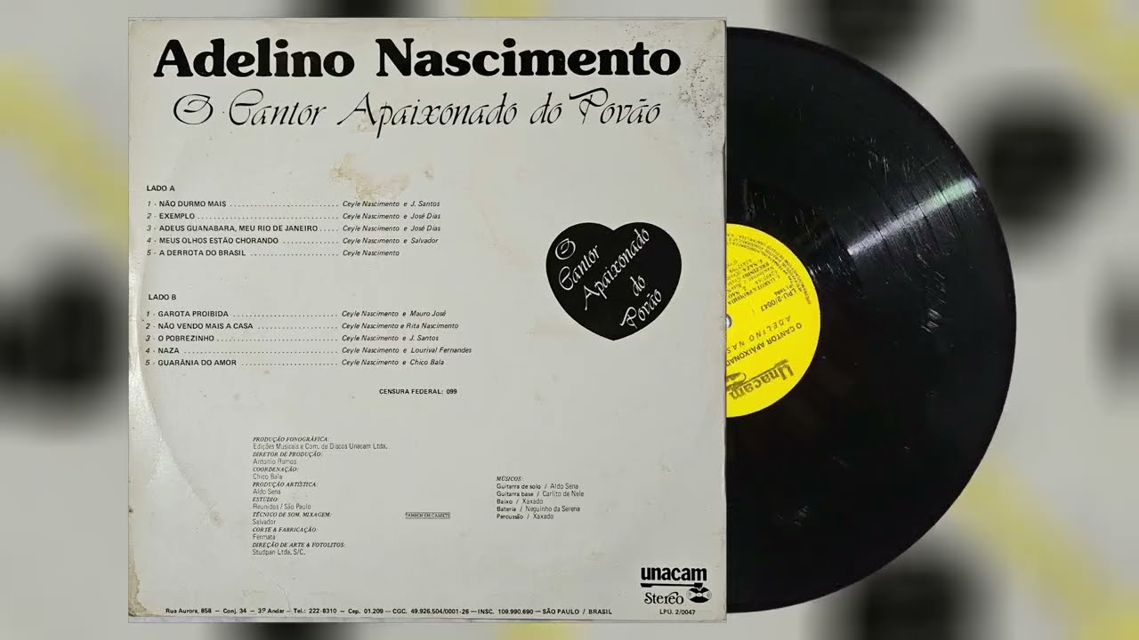 Adelino Nascimento - Vol. 1 (LP Stereo - Lado B)