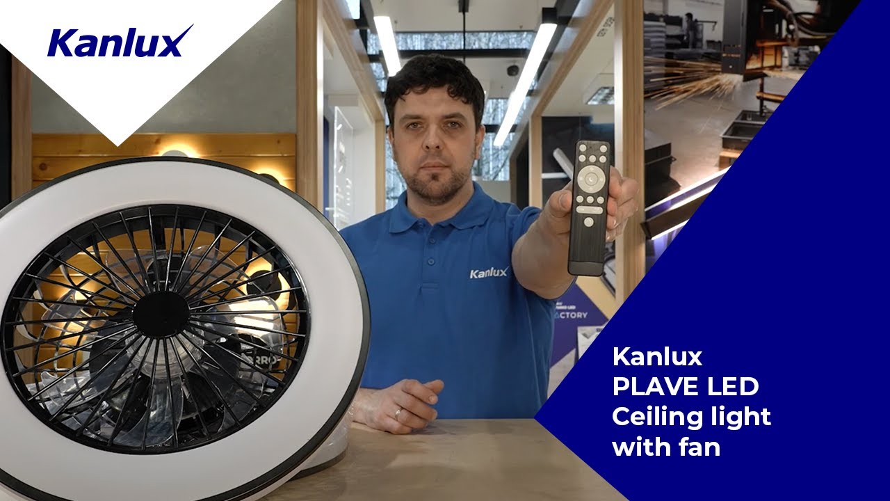 Smart LED Ceiling Light with Fan | Kanlux PLAVE LED