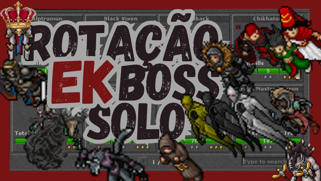 Tibia - Rotação EK SOLO - TIMIRA - FALCONS - DRUME - SCARLET E MUITO MAIS