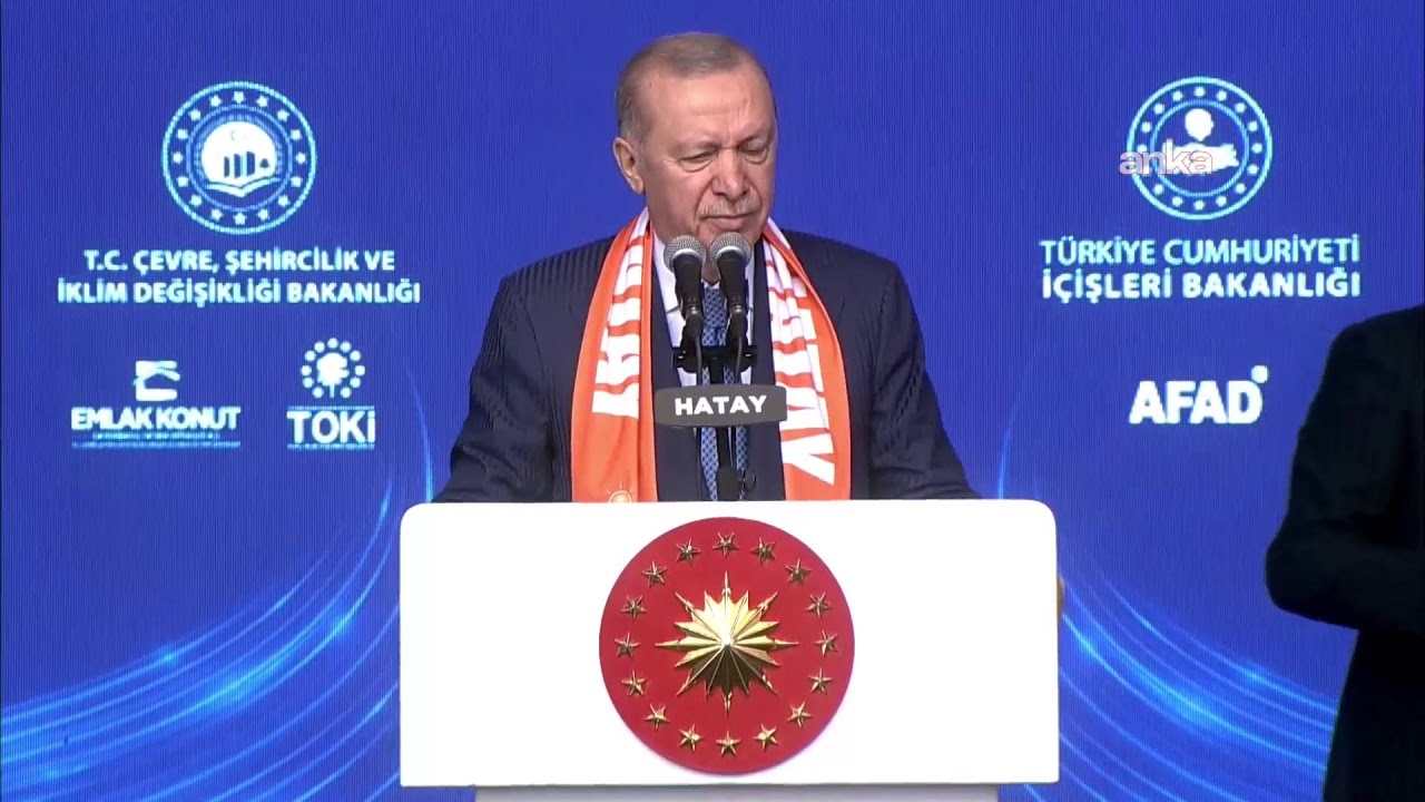 Cumhurbaşkanı Erdoğan, Hatay'da kura çekimi ve toplu açılış töreninde konuşuyor 