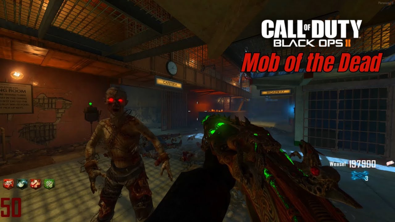 Call of Duty Black ops 2: Zombies - Mob of the Dead | Round 50 Gameplay (No Commentary)