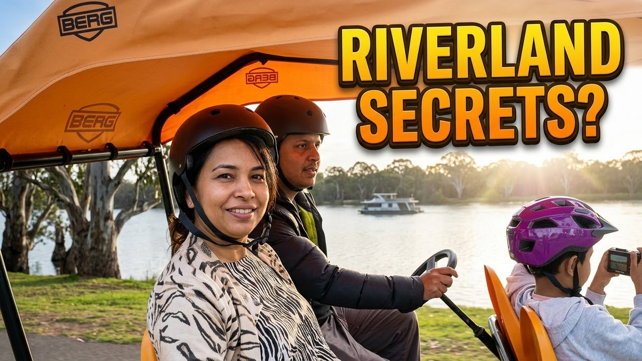 Riverland family gateway day 2 | Go-karting, boating and fishing with kids- 4k