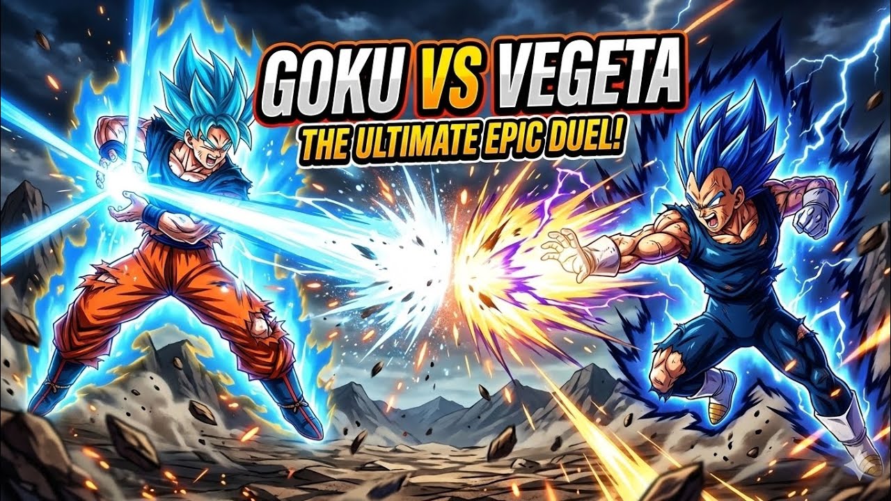 Goku vs Vegeta the ultimate epic battle 🗿