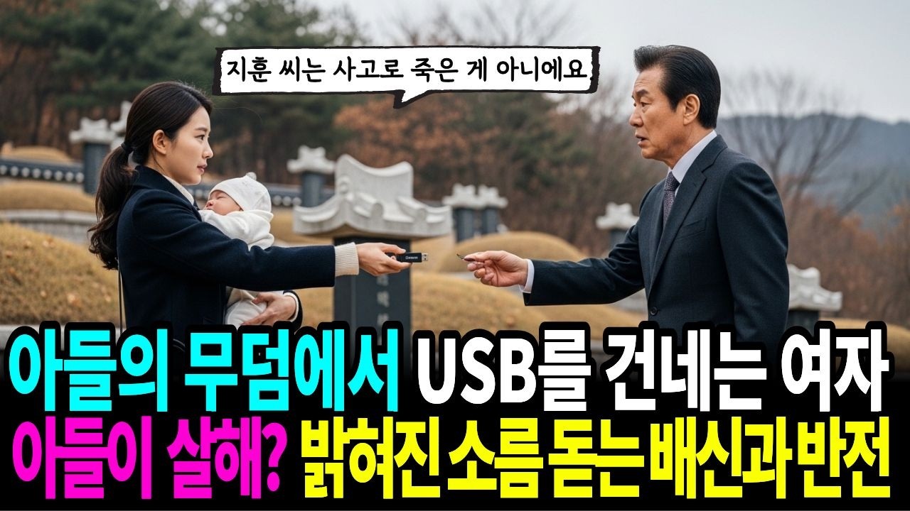 유통대기업 회장이 아들의 묘지에서 갓난아기를 안고 무덤을 찾은 여인  죽은 연인이 남긴 USB가 밝혀낸 충격적 진실 #사이다사연 #감동사연 #시니어감동사연 #오디오북