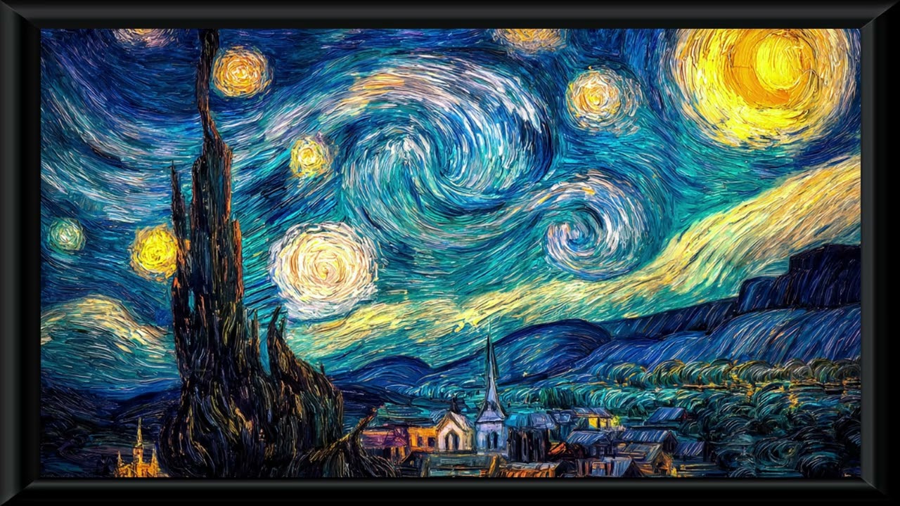 Van Gogh fondo para Television 4K [10H] 🖼️ | Art Mode TV 4K Screensaver (10 Horas)