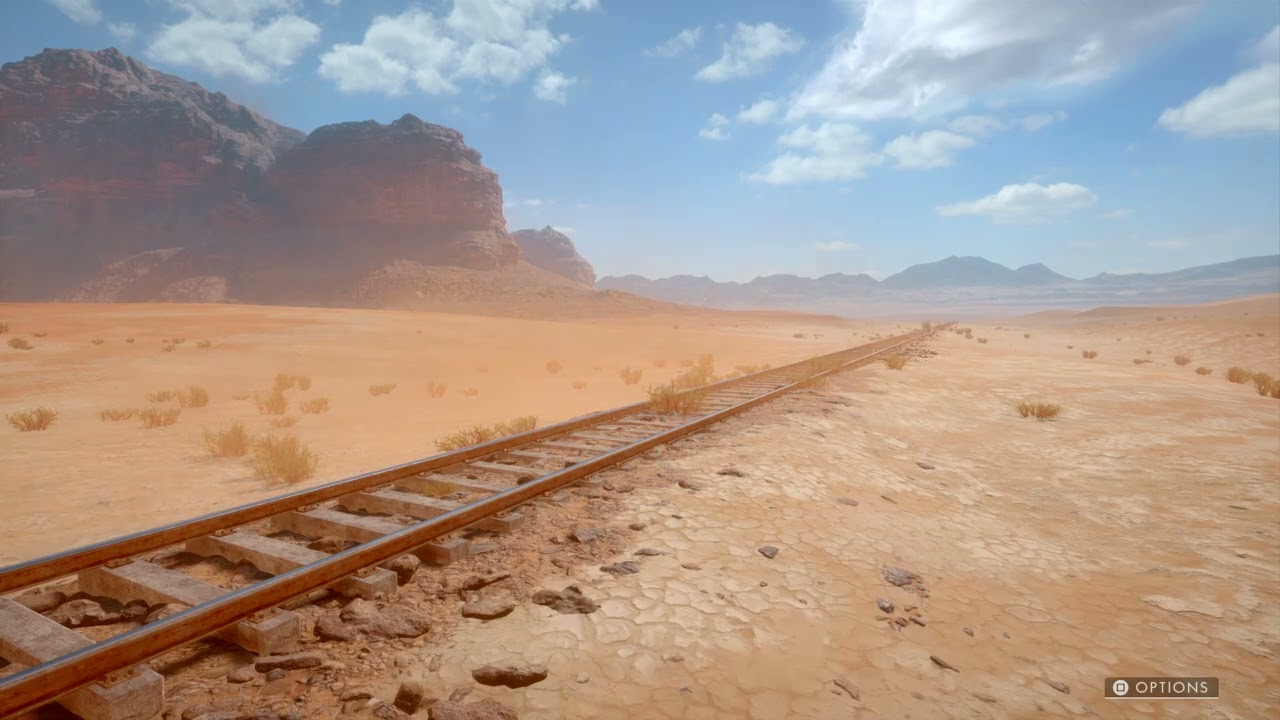 Desert Railroad Background Ambiance