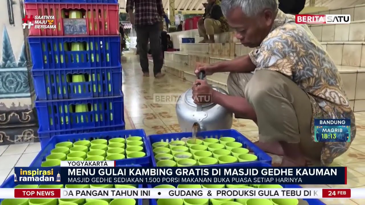 Berbuka dengan Gulai Kambing Gratis di Masjid Gedhe Kauman #Beritasatu