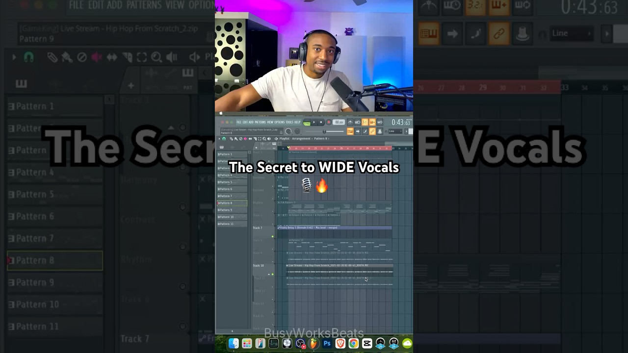 The Secret to WIDE Vocals🎙️🔥#vocals #mixing