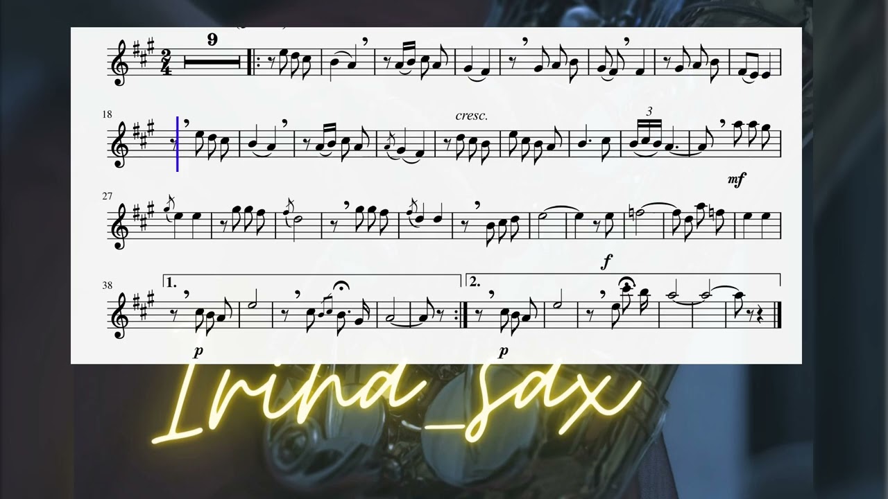 O Sole mio accompaniment for sax alto 