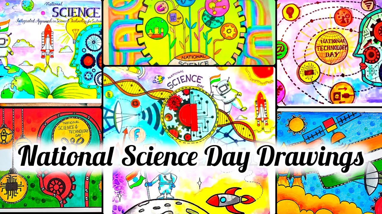 National Science Day Drawing/Science Day Poster/National technology day drawing#scienceproject